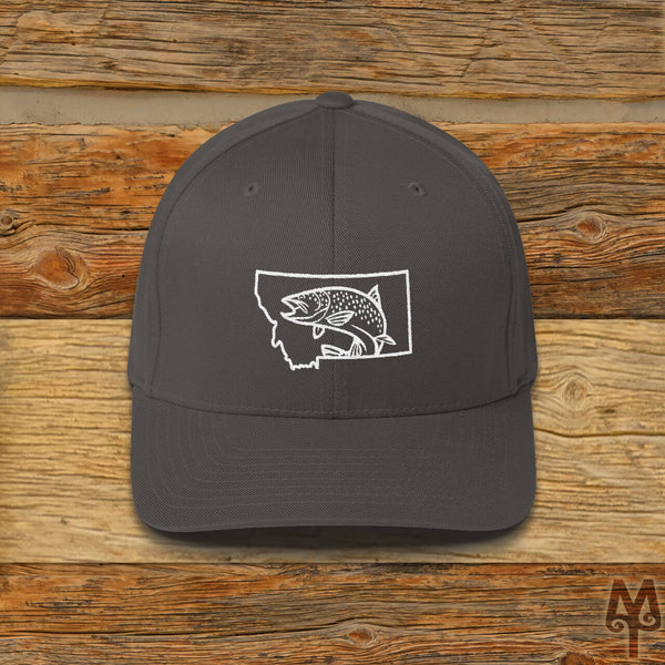 Montana Brown Trout, Fly Fishing Ball Cap