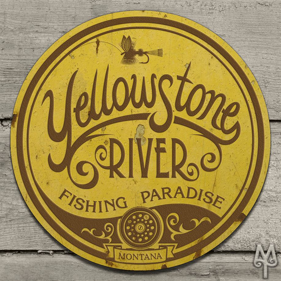 Yellowstone River Wall Sign