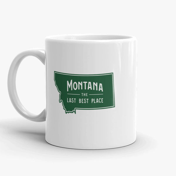 Love Montana, coffee mug, 11 oz, rear
