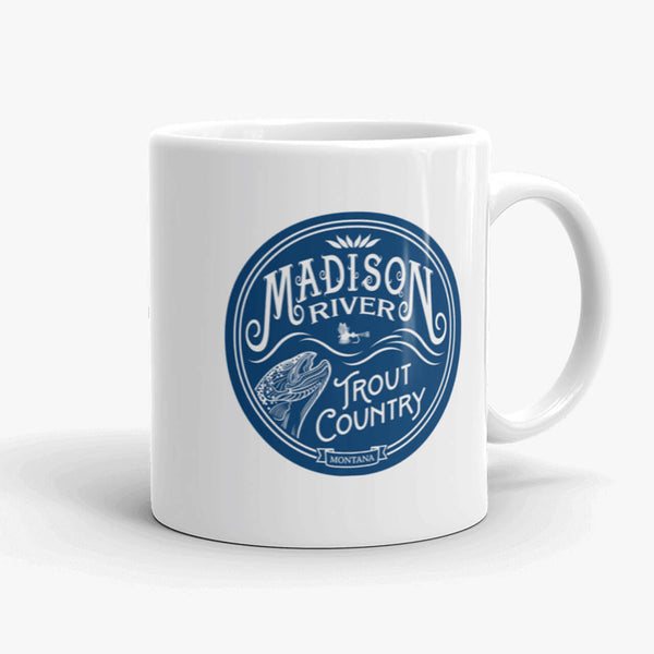 Madison River Trout Country, coffee mug, 11 oz, front