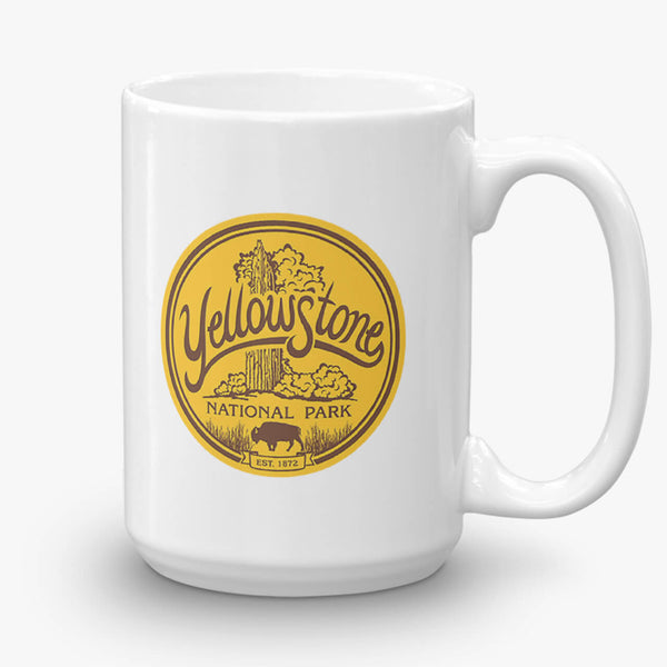 Yellowstone National Park, coffee mug, 15 oz, front