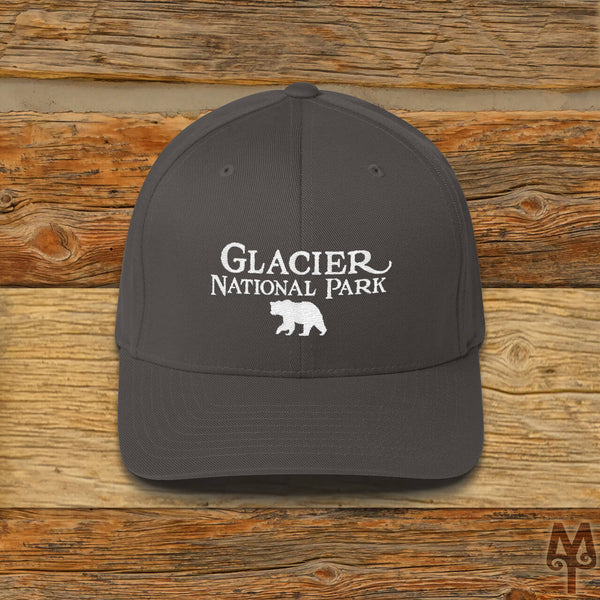 Glacier National Park, Ball Cap, Dark Grey