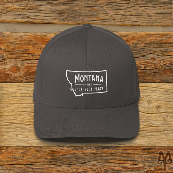 Montana The Last Best Place, Ball Cap, Dark Grey
