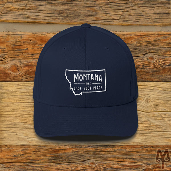 Montana The Last Best Place, Ball Cap, Dark Navy