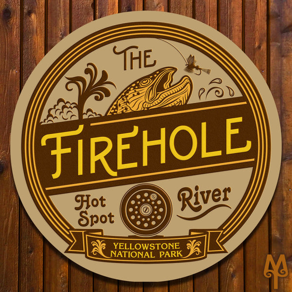 New Firehole River, Wall Sign