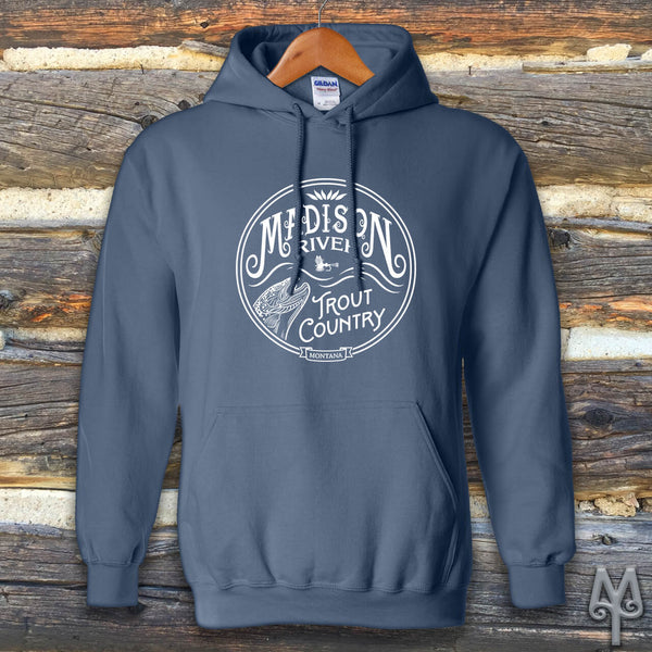 Madison River Trout Country, Hoodie Sweatshirt