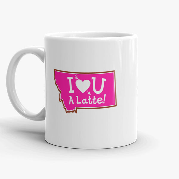 I Love You A Latte, coffee mug, 11 oz, front