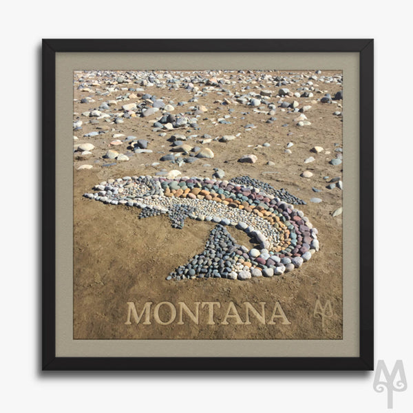 Rock Trout, matted, framed poster
