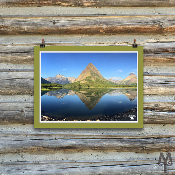 Swiftcurrent Lake, unframed poster, 16 X 12