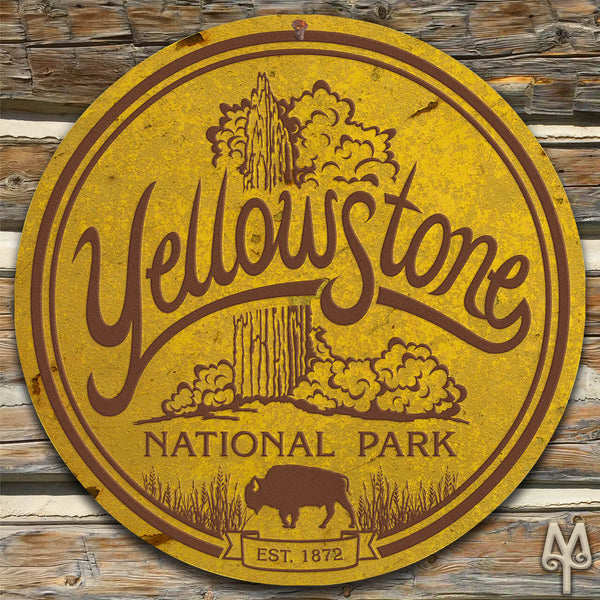 Vintage Yellowstone National Park, Wall Sign